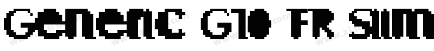 Generic G10 FR Slim字体转换